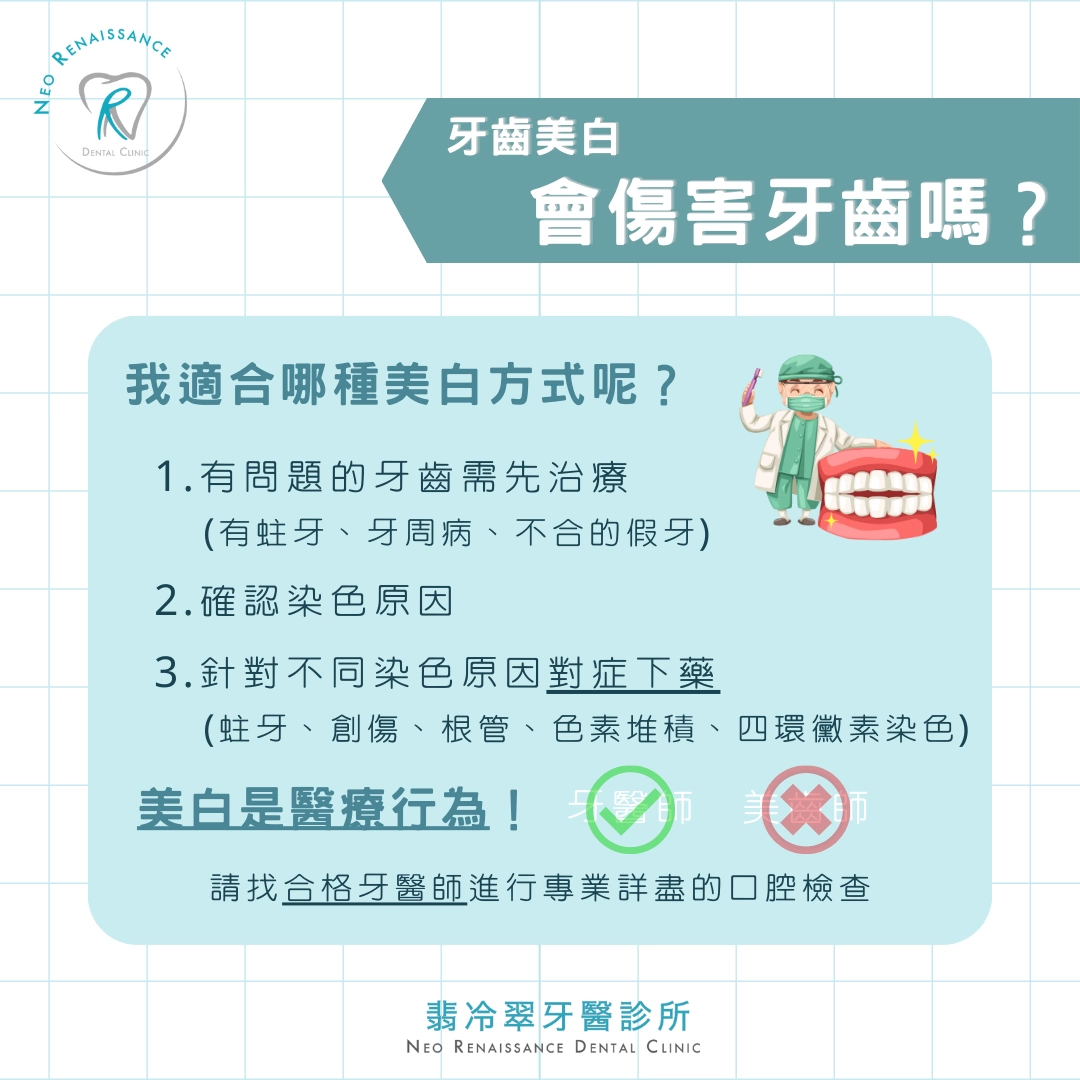《牙齒美白會傷害牙齒嗎？》